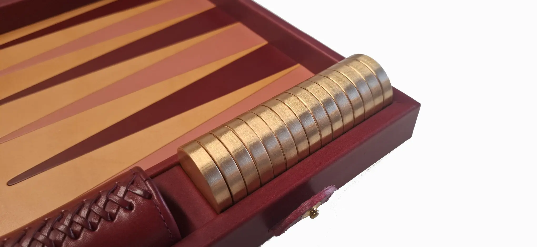 Backgammon - Bordeaux natural and old pink - Image 2
