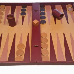 Backgammon - Bordeaux natural and old pink